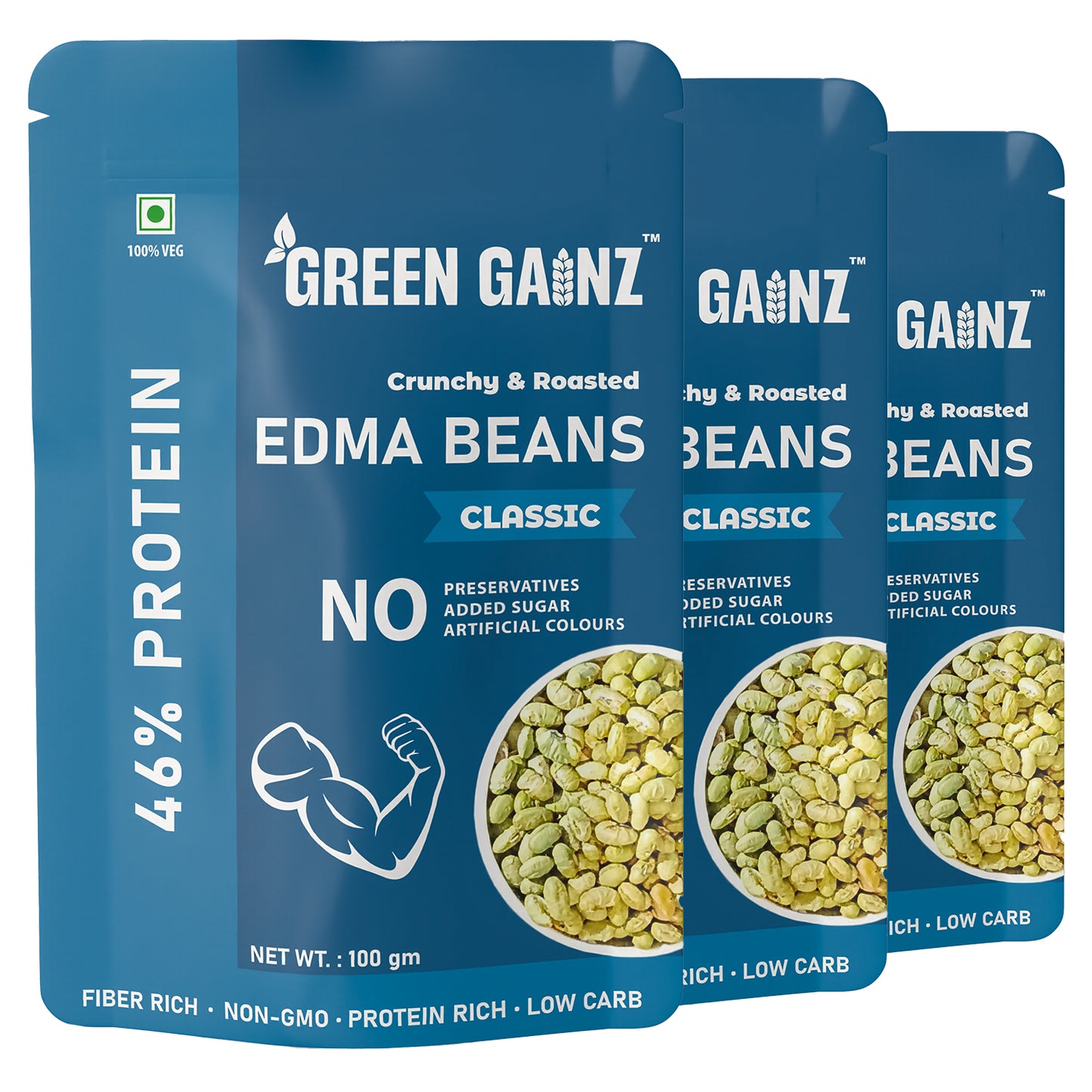 edamame beans | classic 3 x 100gm