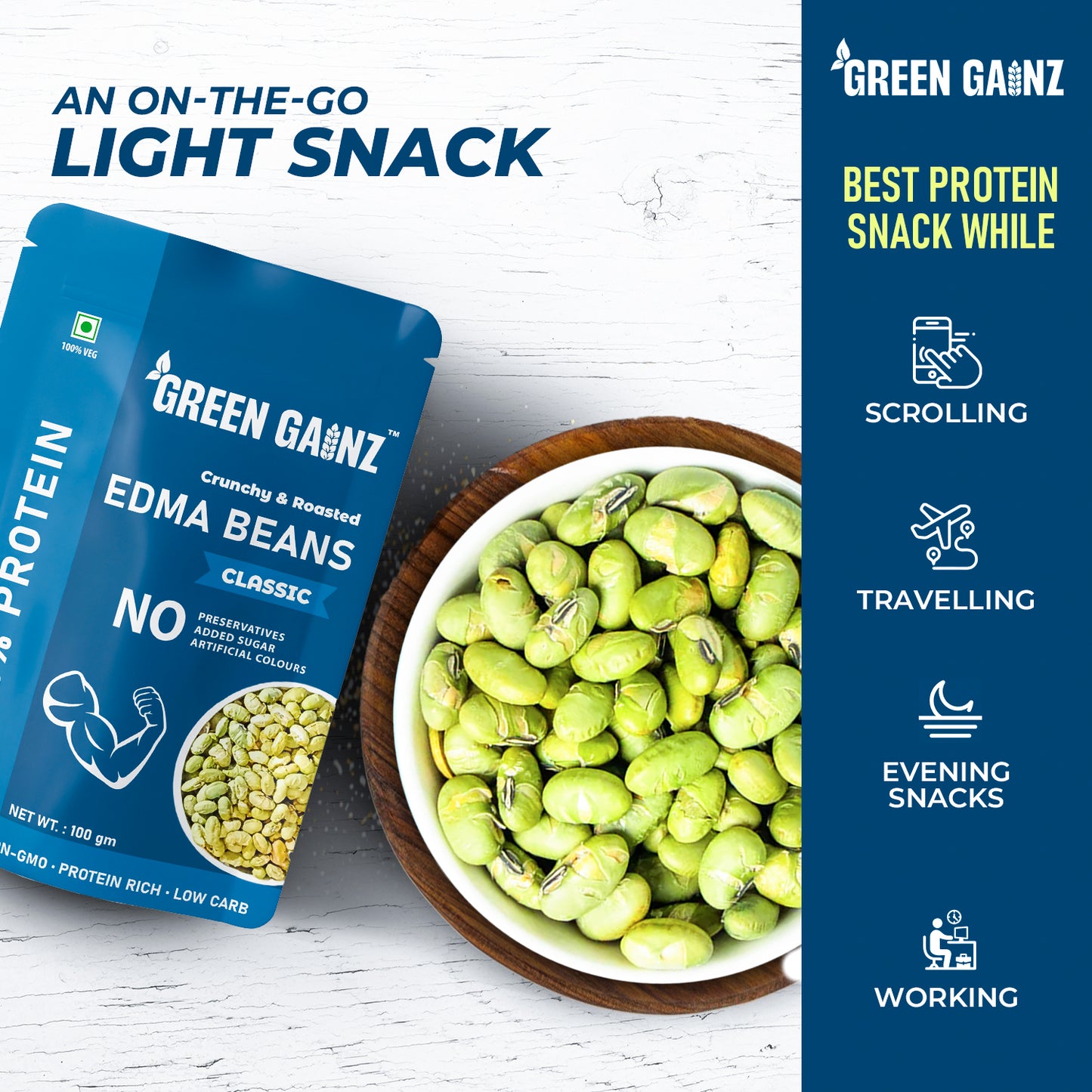 edamame beans | classic 3 x 100gm